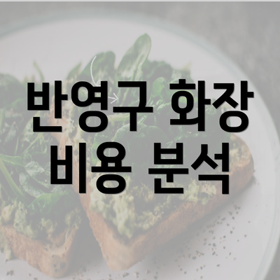 반영구 화장 비용 분석