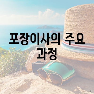 포장이사의 주요 과정